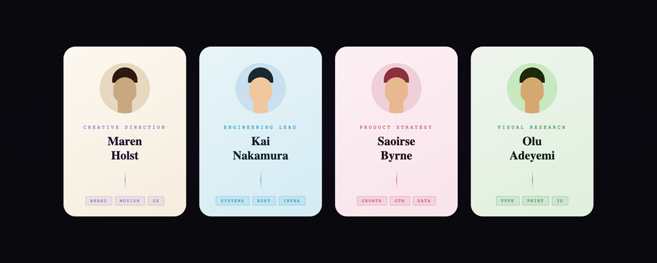 Iridescent Flip Cards — preview