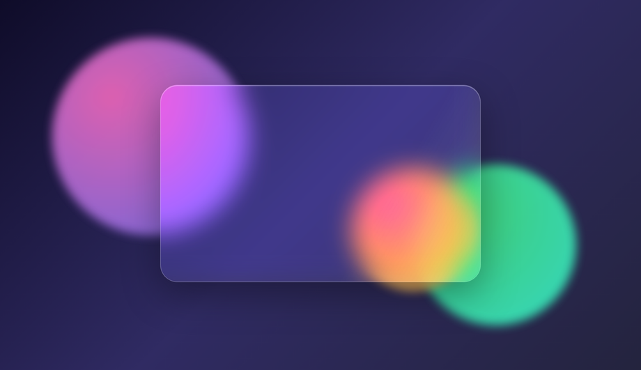 Glassmorphism Floating Orbs Background — preview