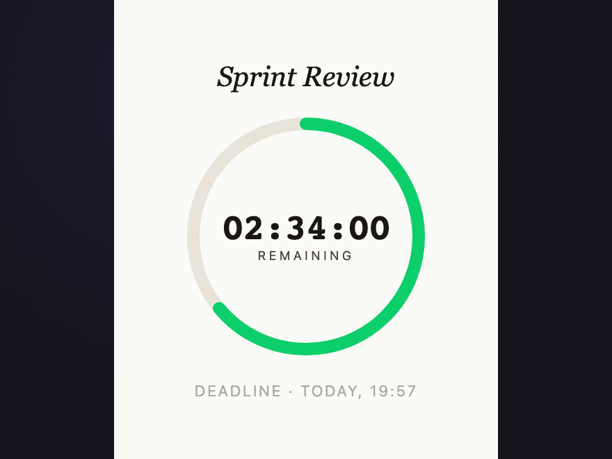 Countdown Ring — preview
