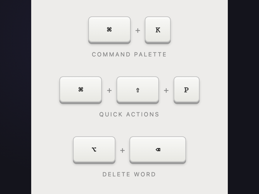 Keycap Shortcut — preview