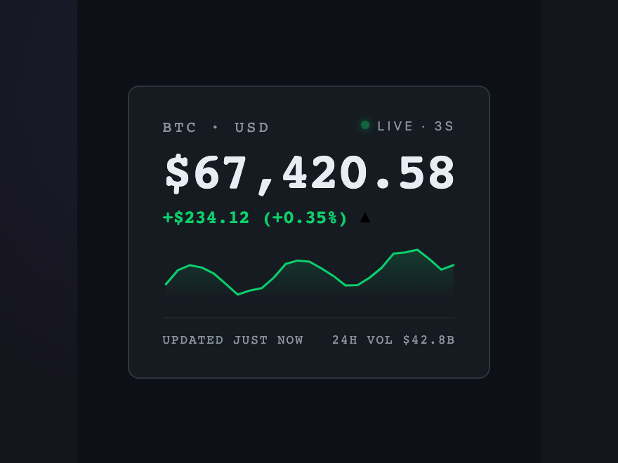 Live Price Ticker — preview