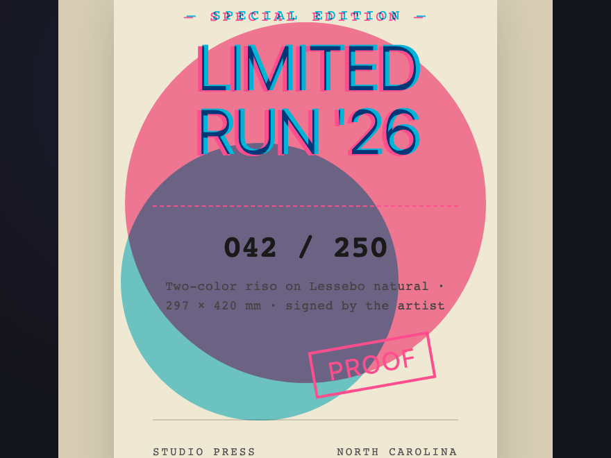 Risograph Edition Label — preview