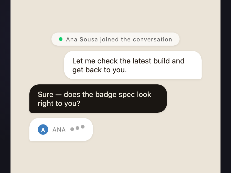 Typing Indicator — preview