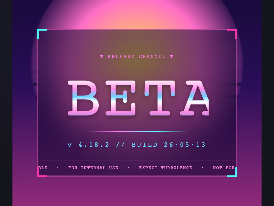 Vaporwave Chrome — preview