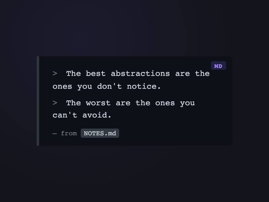 Markdown Quote — preview