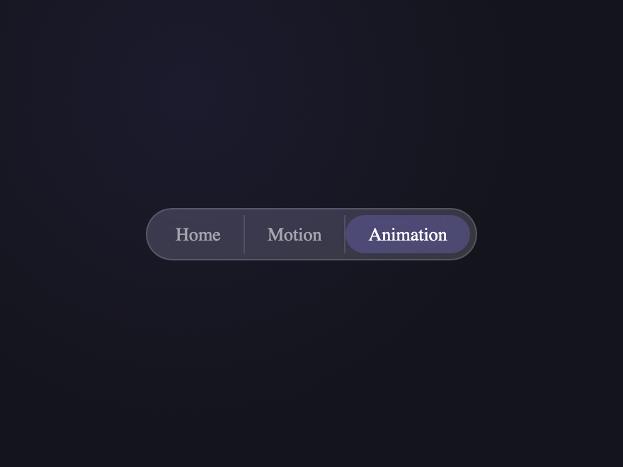 Glassmorphism Bar — preview
