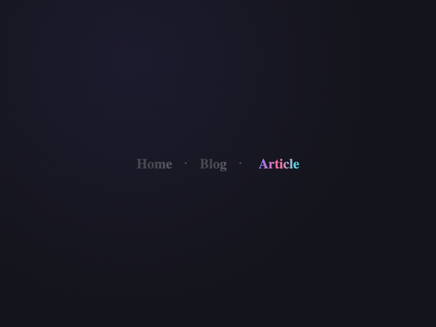 Gradient Text — preview
