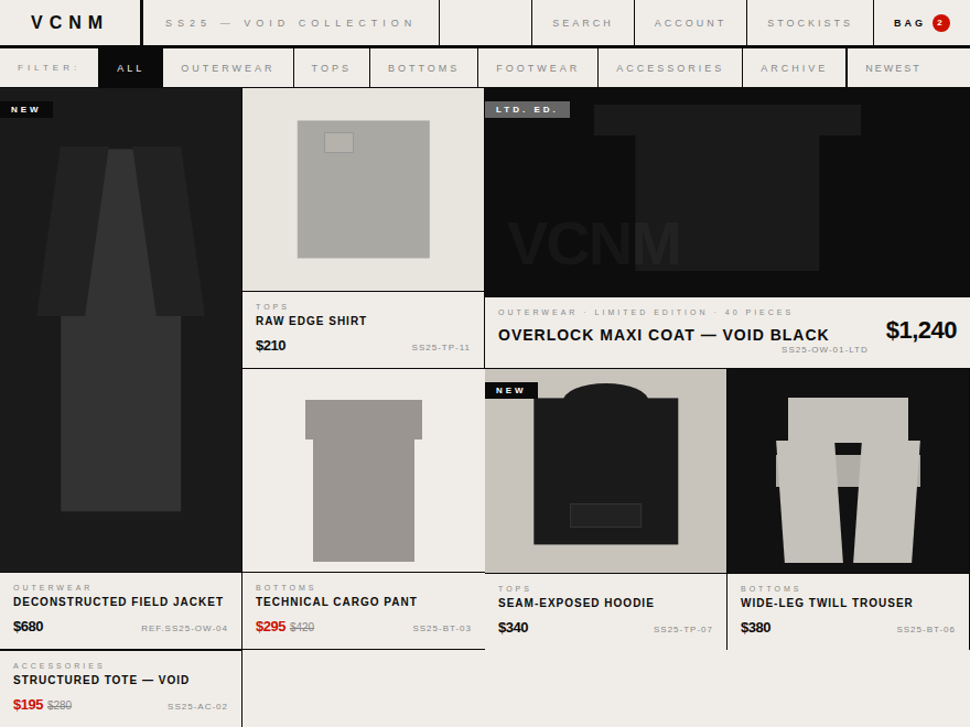 Streetwear Catalog — preview