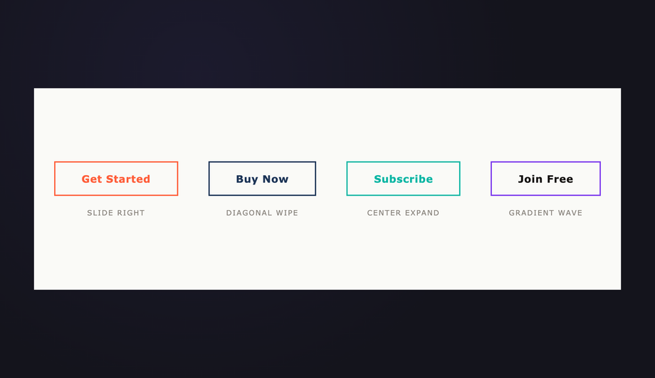 Sliding Background Color Wipe Button Effects — preview