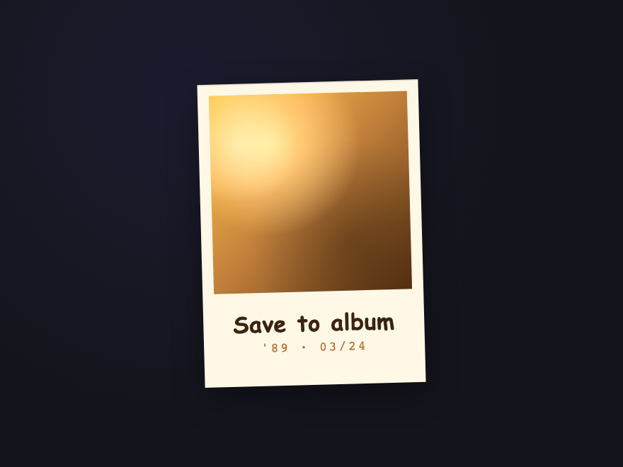 Polaroid Snapshot — preview