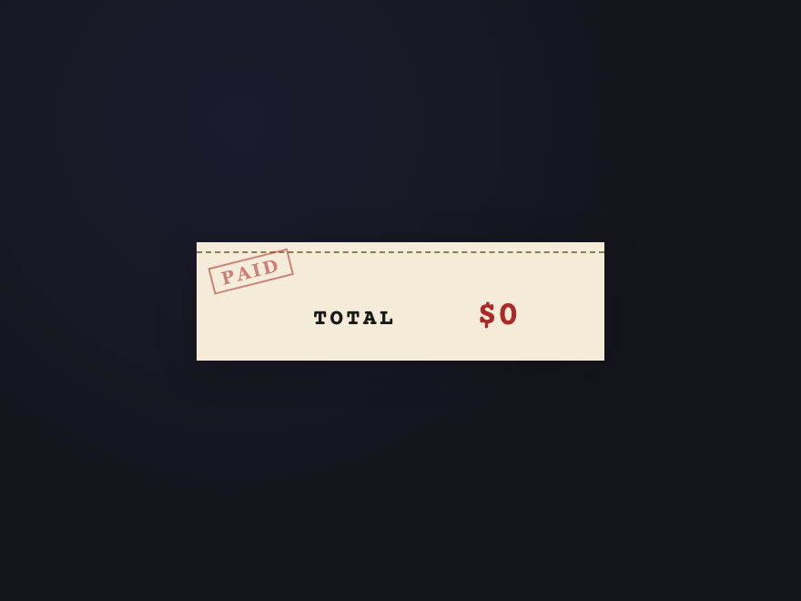 Receipt Paper — preview