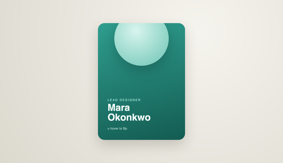 3D Flip Cards (Front to Back) — preview