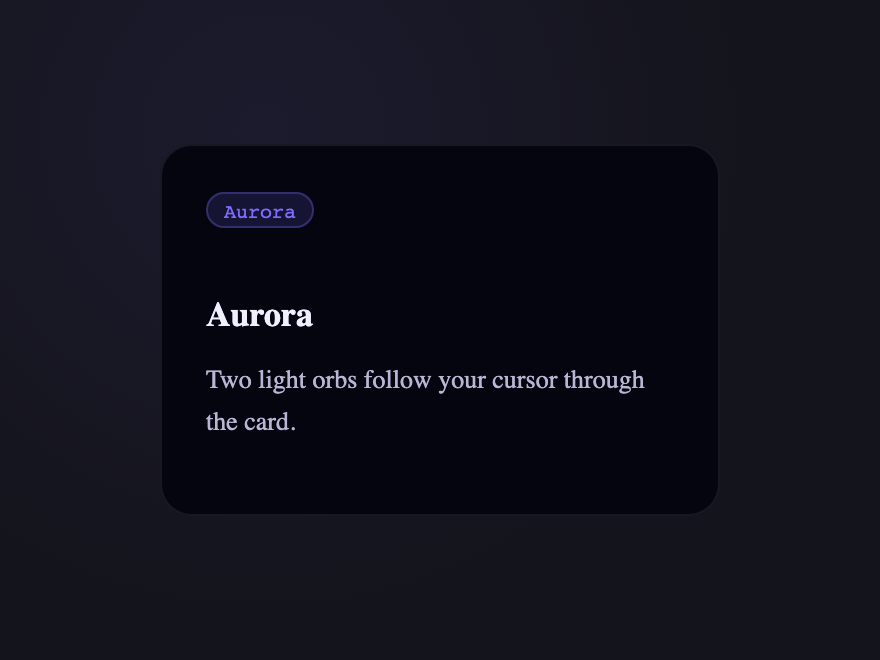 Aurora — preview