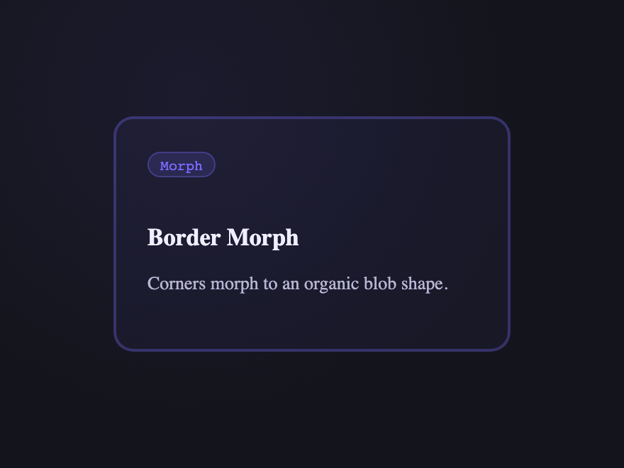 Border Morph — preview