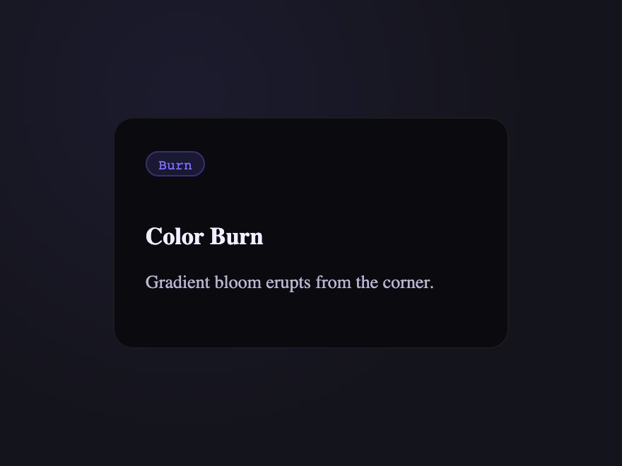 Color Burn — preview