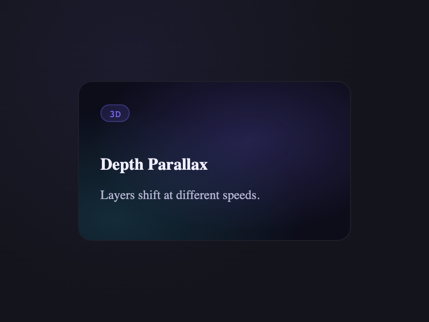 Depth Parallax — preview