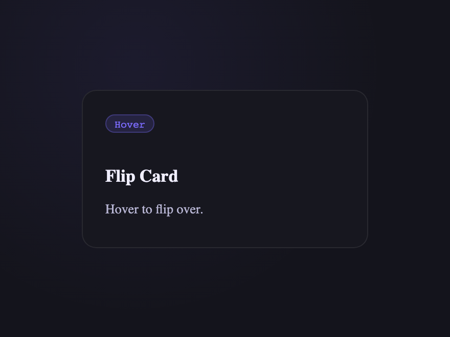 Flip Card — preview