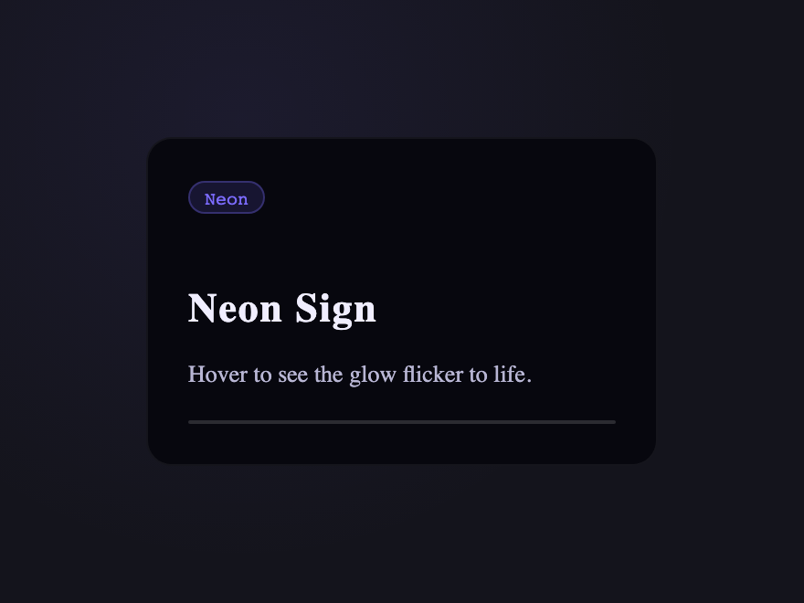 Neon Sign — preview