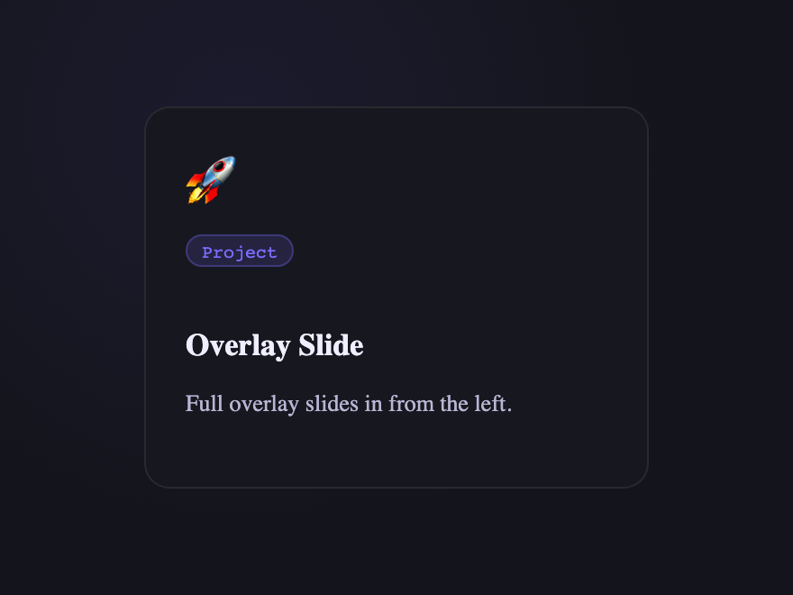 Overlay Slide — preview