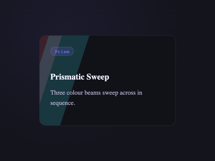 Prismatic Sweep — preview