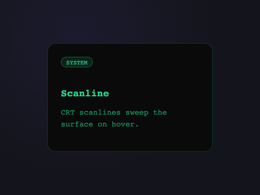 Scanline — preview