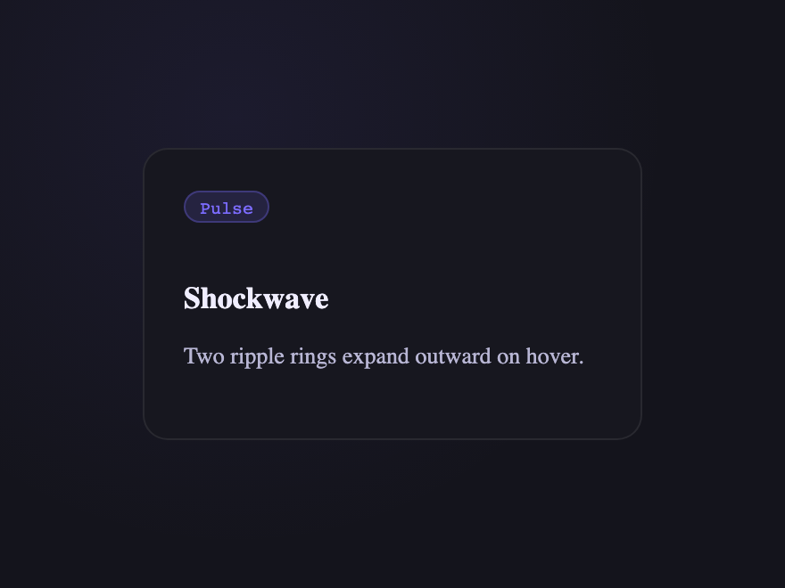 Shockwave — preview