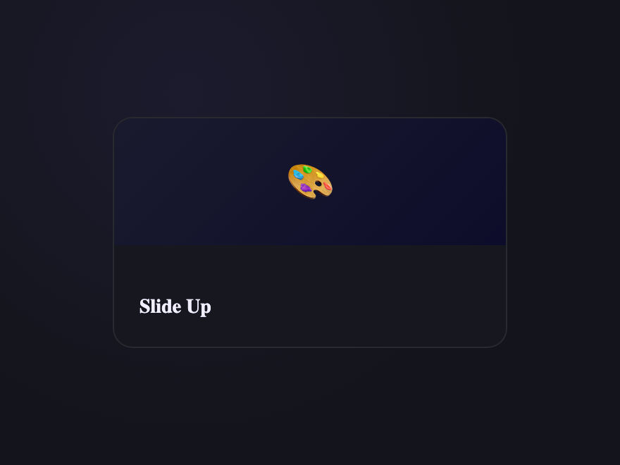 Slide Up Content — preview