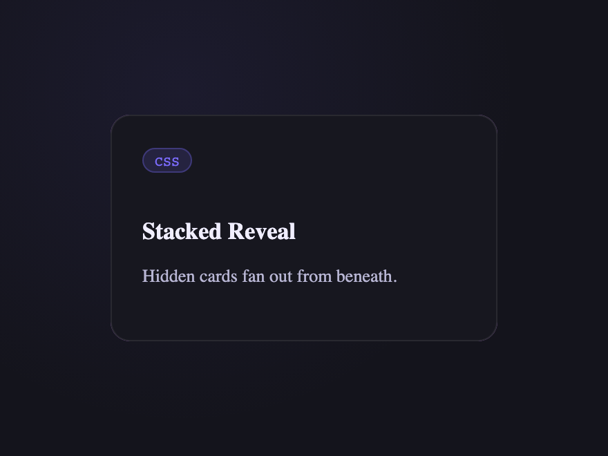 Stacked Reveal — preview