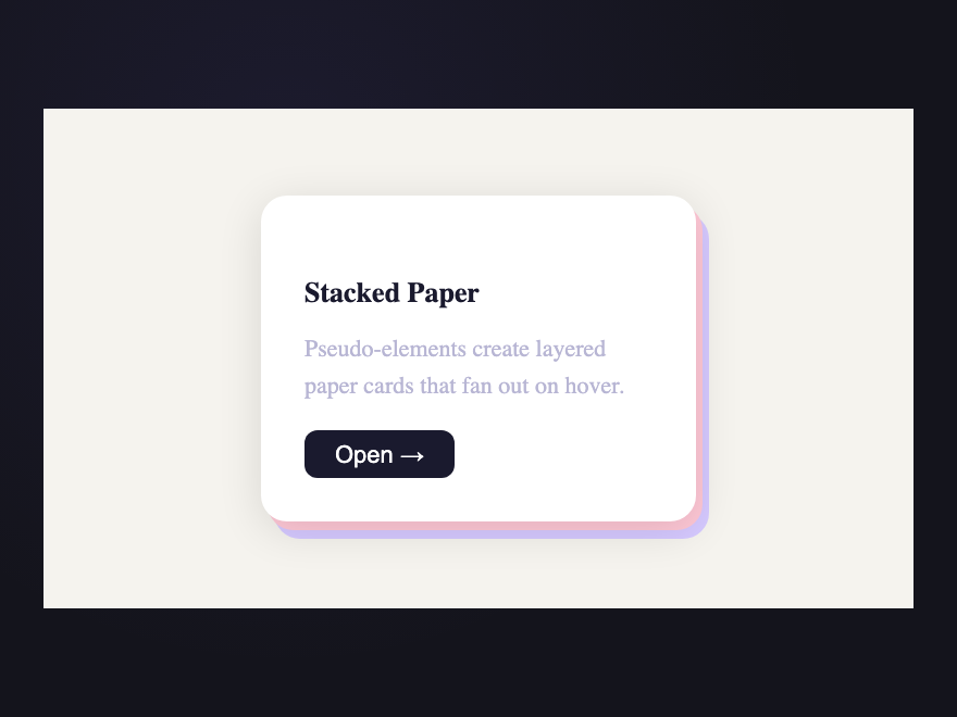 Stacked Paper Card — preview