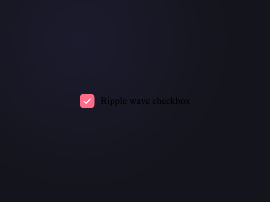 Ripple Wave Checkbox — preview
