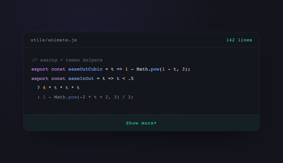 Expandable / Collapsible Code Wrapper — preview