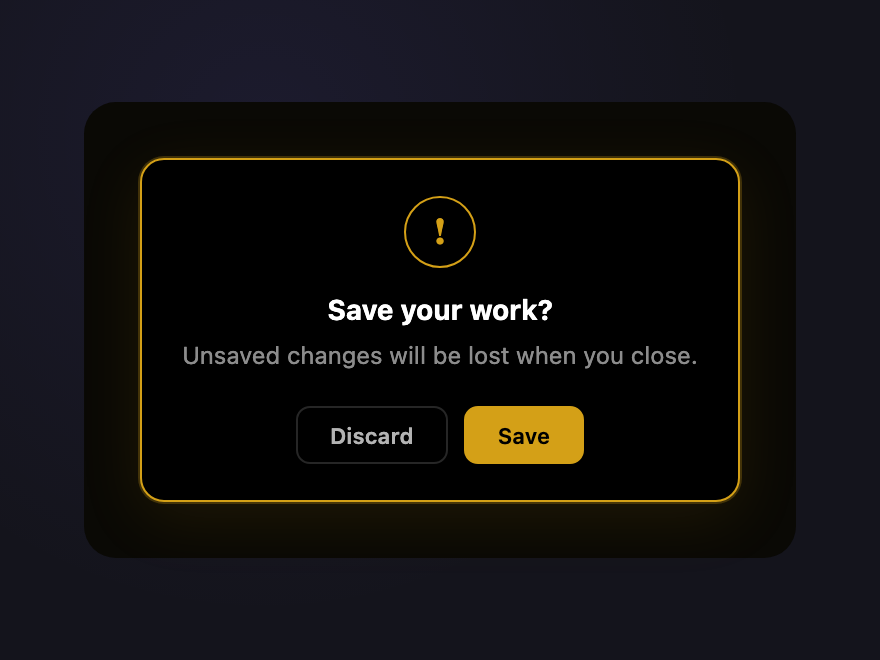 Inkwell Modal — preview
