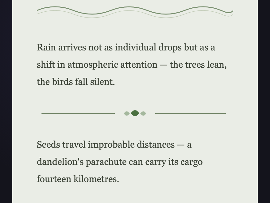 Organic Dividers — preview