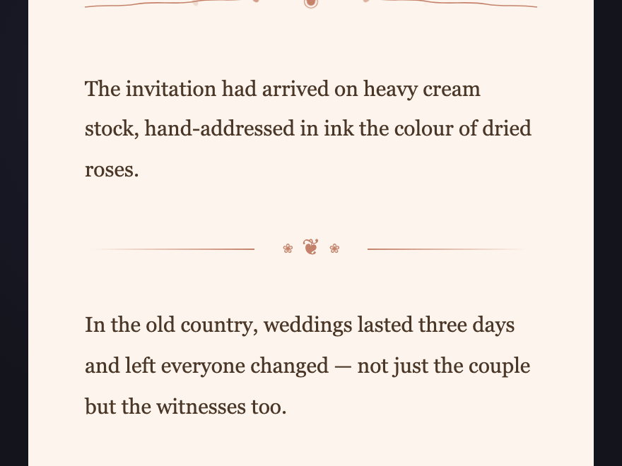 Romantic Dividers — preview