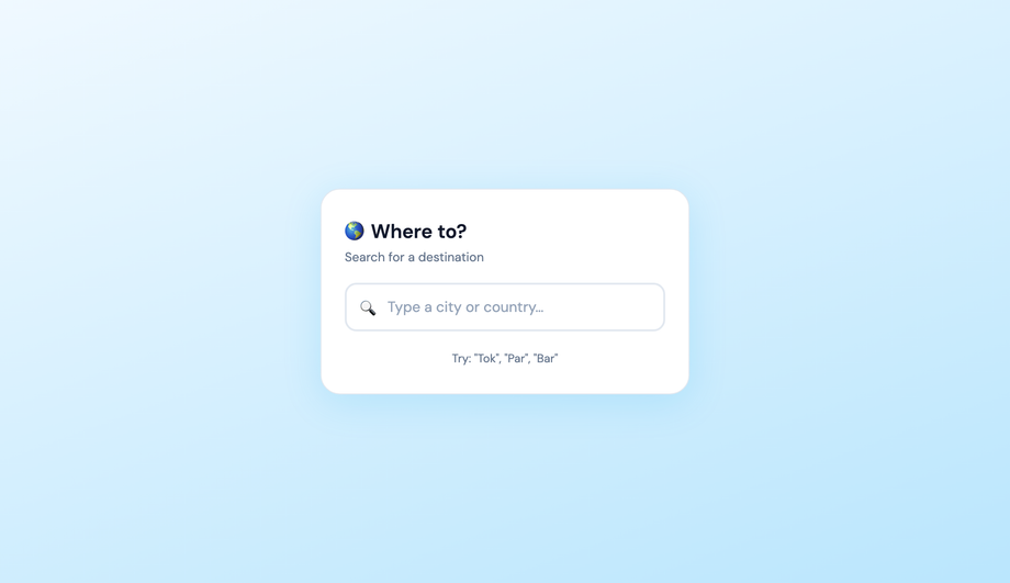 Autocomplete Suggestion Dropdown — preview