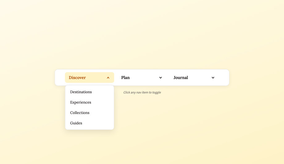 Details Summary Native Dropdown — preview