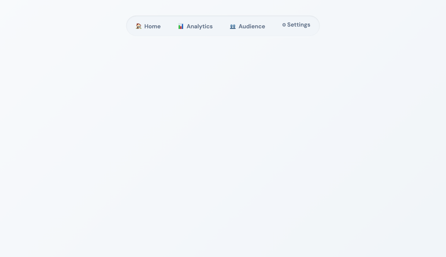 Segmented Pill Nav Dropdown — preview