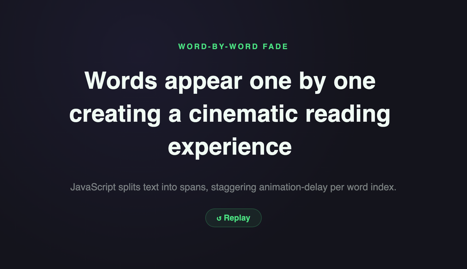Word-by-Word Split Fade — preview