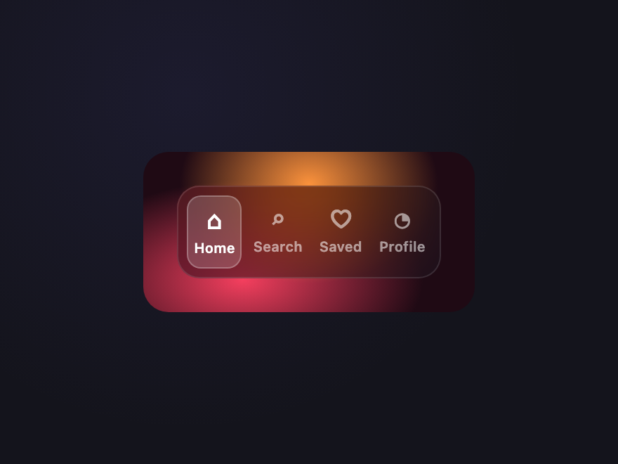 Glass Tab Bar — preview