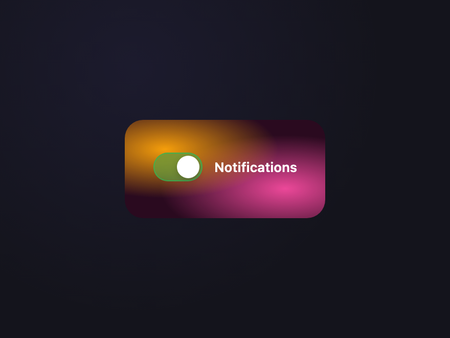 Glass Toggle — preview