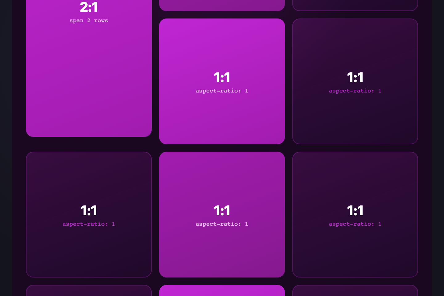 Aspect-Ratio Tiles — preview
