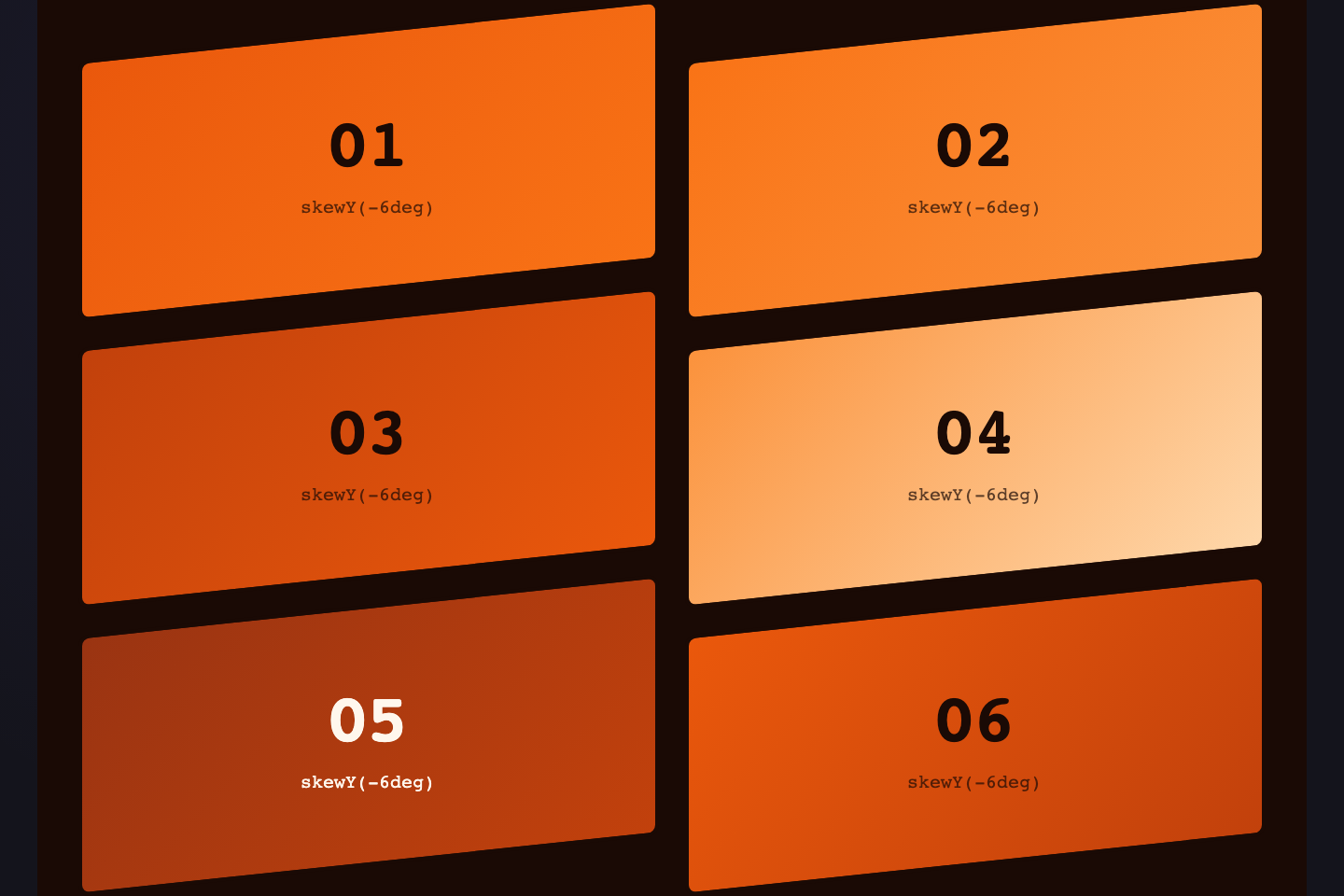 Diagonal Skew Grid — preview