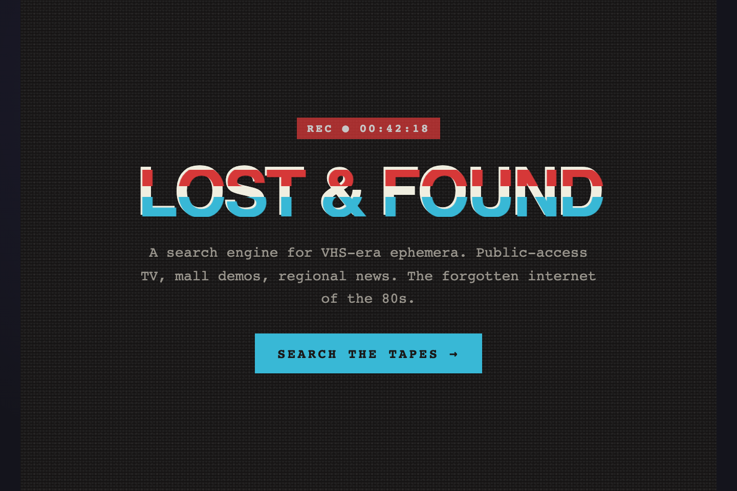 Glitch Text Hero — preview