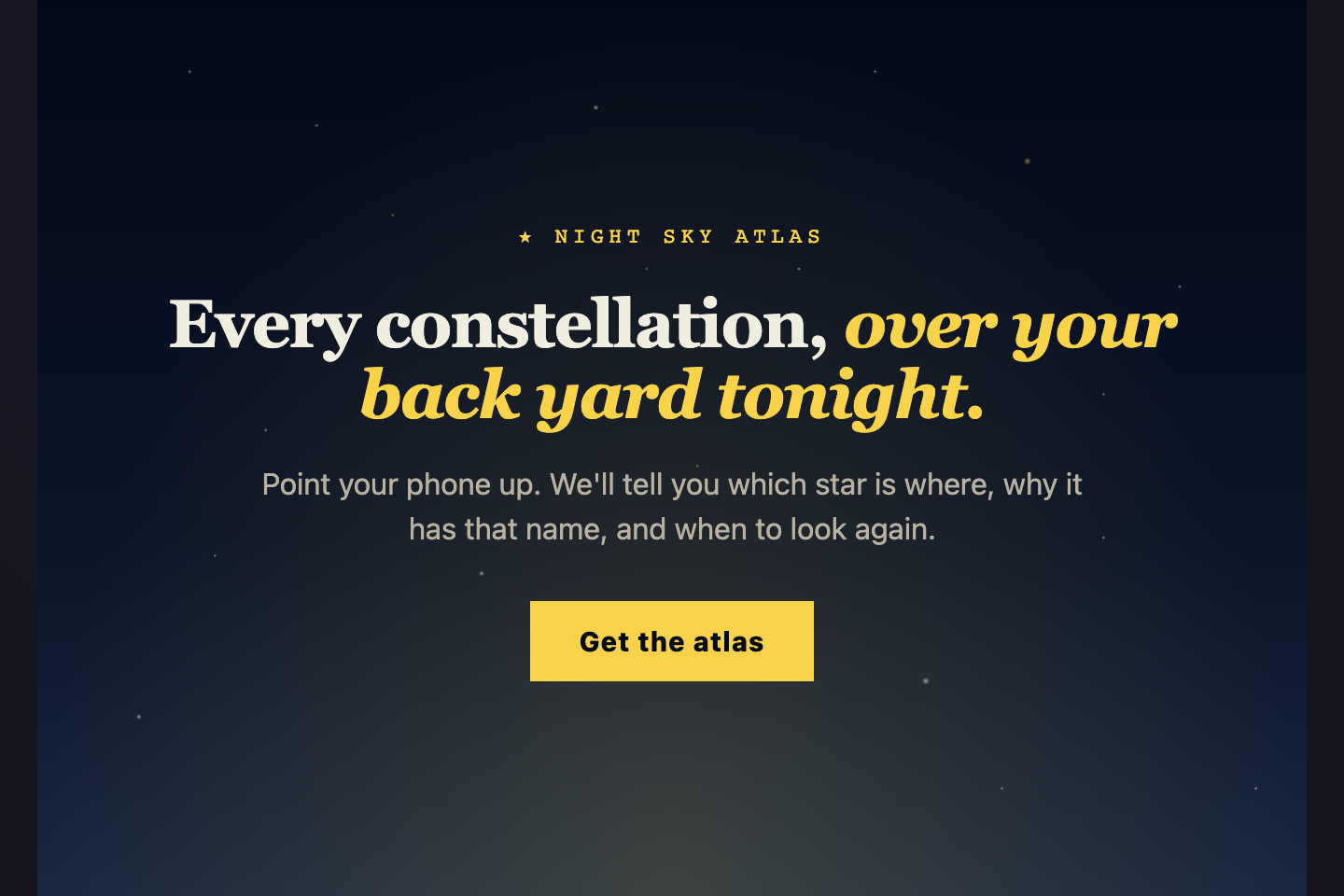 Particle Starfield — preview