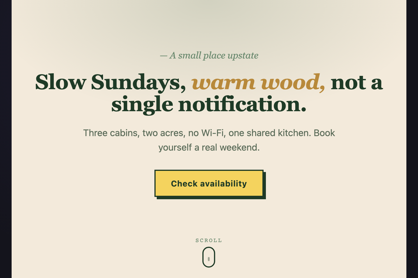 Sticky Scroll Cue — preview