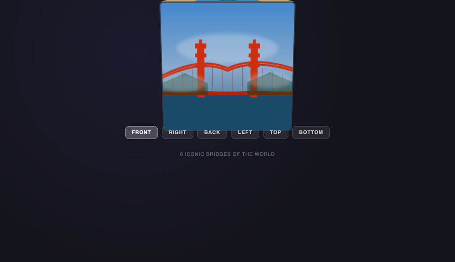 CSS 3D Cube Image Viewer — preview