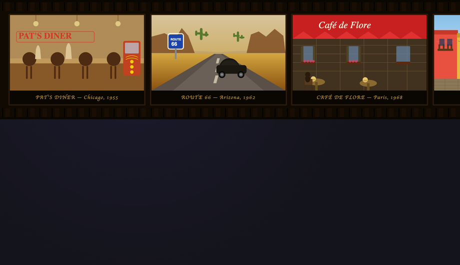 CSS Filmstrip Carousel Gallery — preview