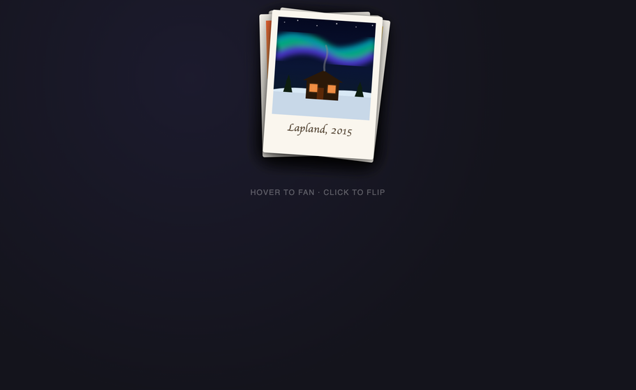 CSS Polaroid Stack Gallery — preview