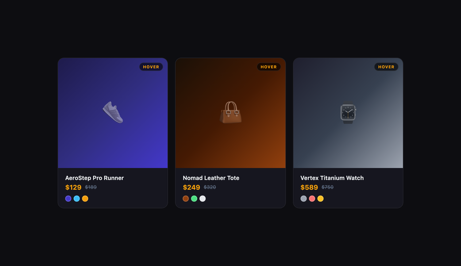 E-Commerce Product Image Swap on Hover — preview