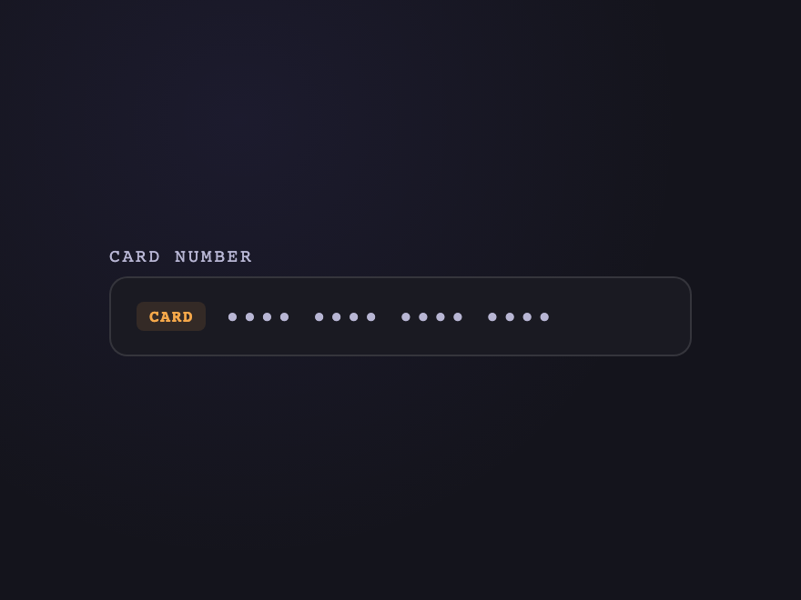 Credit Card — preview